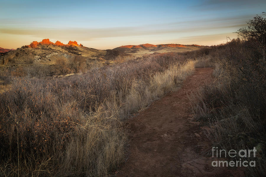 Sunrise on The Devils Backbone in Loveland Colorado #1 Photograph by Ronda Kimbrow