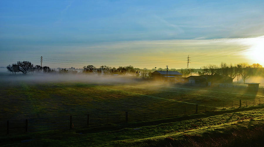 Sunrise on the Farm #2 Photograph by Marilyn MacCrakin