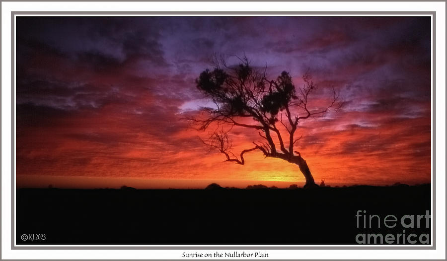 Sunrise on the Nullarbor Plain #1 Photograph by Klaus Jaritz