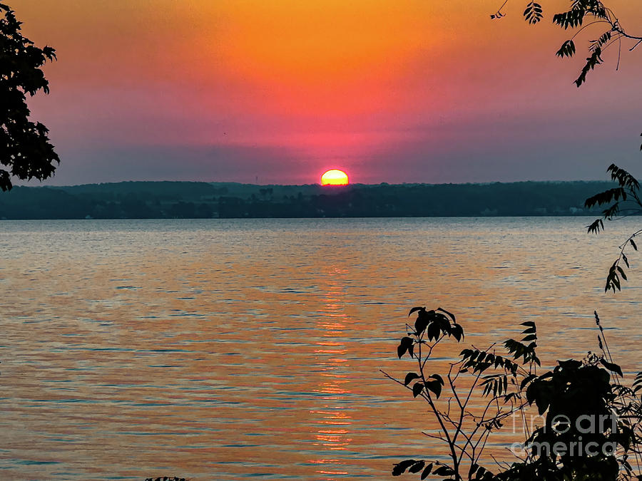 Sunrise over Seneca Lake #1 Photograph by William Norton