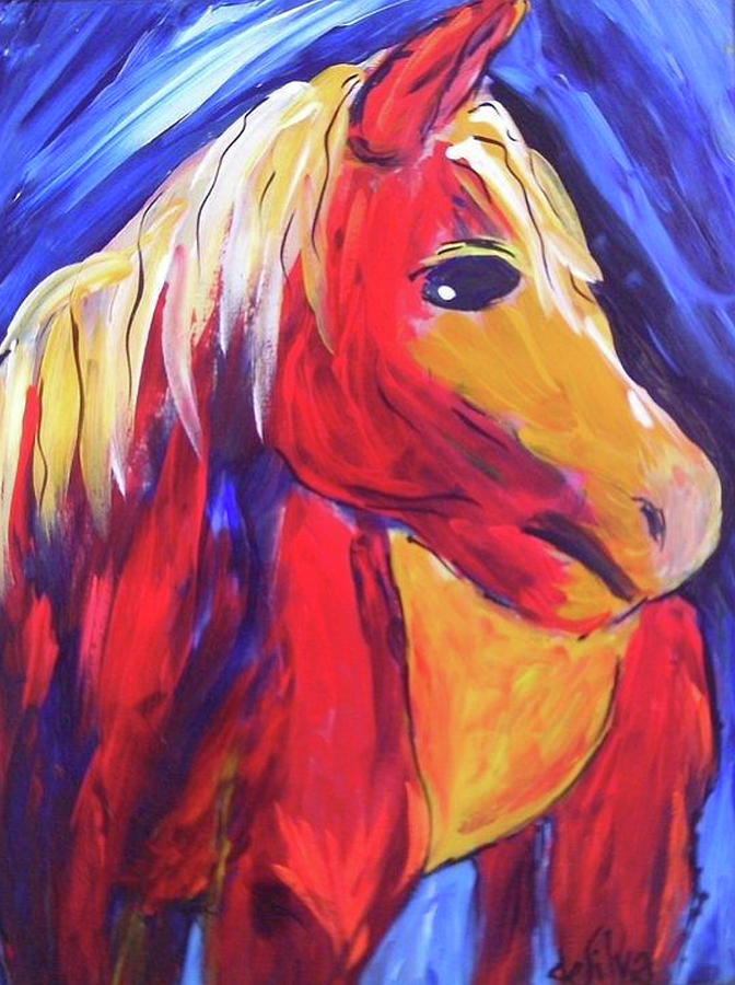 Sunrise Pony Painting by Mary DeSilva - Fine Art America