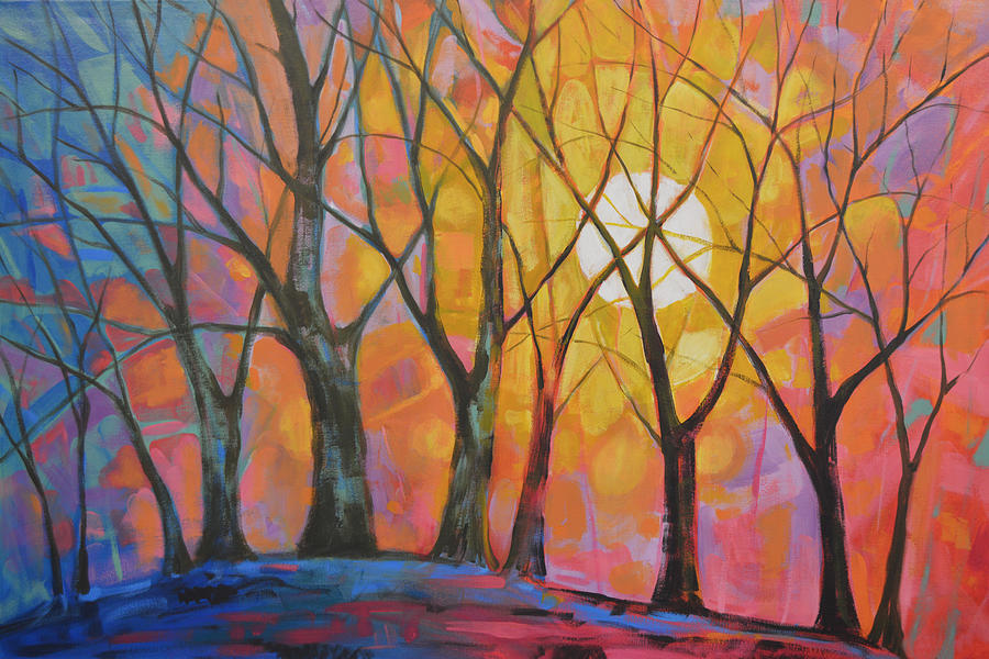 Sunrise Ridge #1 Painting by Amy Giacomelli