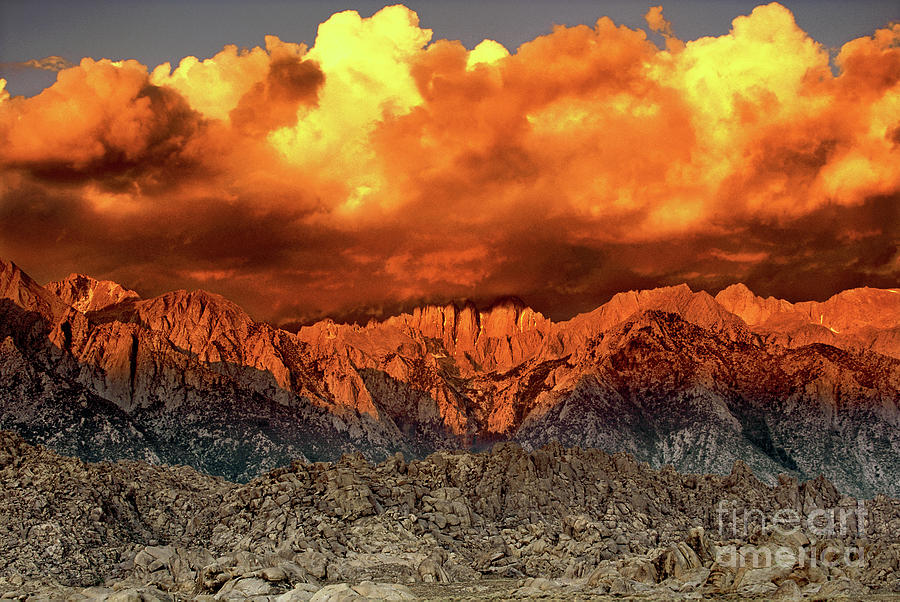 Sunrise Storm Alabama Hills California  #1 Photograph by Dave Welling