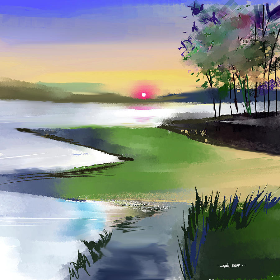 Sunset 3 Painting