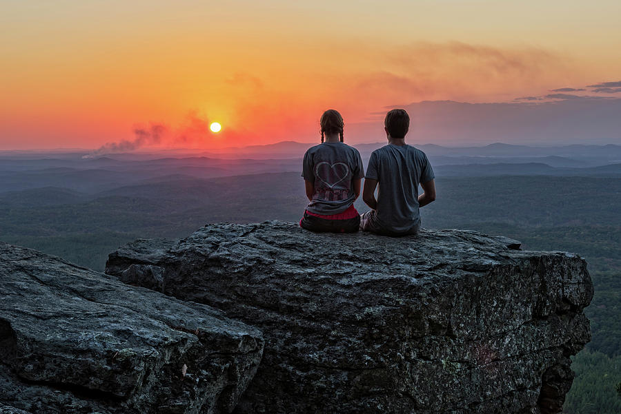 Sunset At Cheaha Overlook #1 Photograph by Jim Vallee