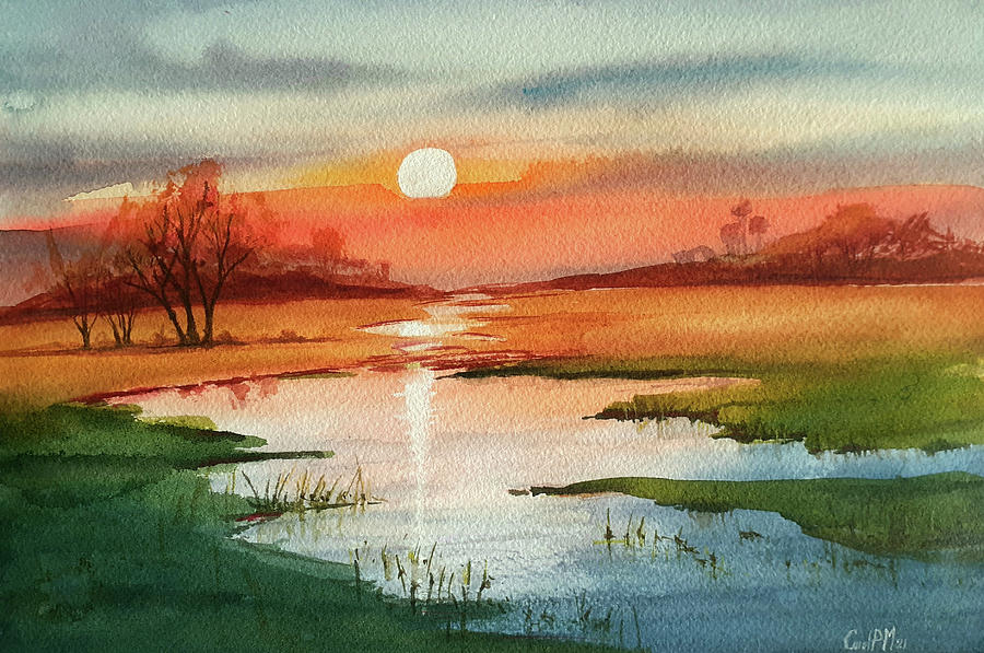 Sunset #2 Painting by Carolina Prieto Moreno