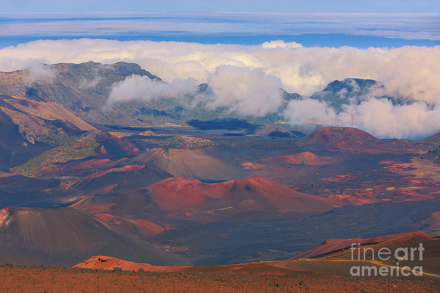 Sunset Haleakala National Park - Maui #1 Photograph by Henk Meijer Photography