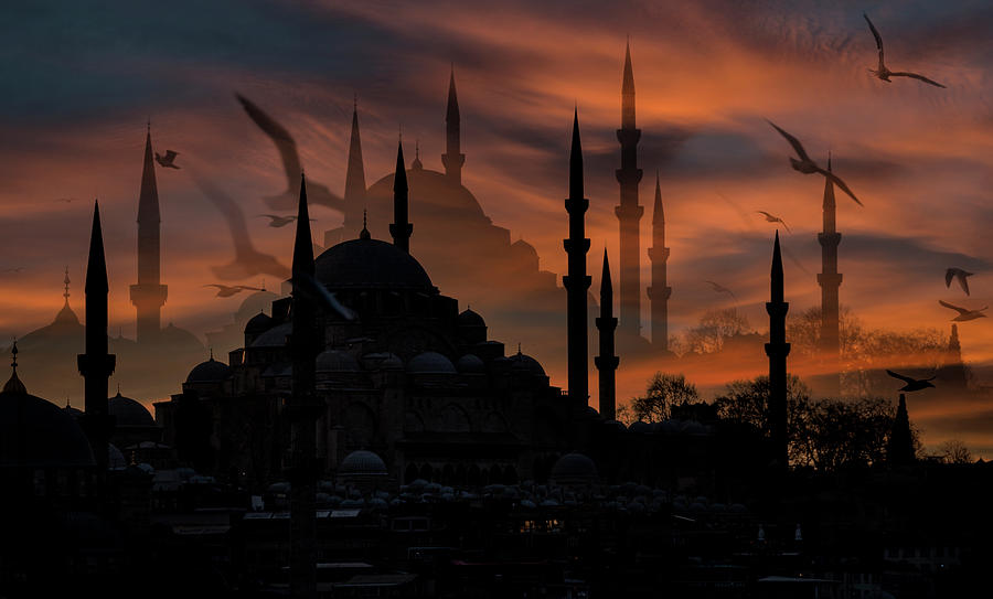 Sunset Photograph - Sunset in Istanbul #2 by Ayhan Altun
