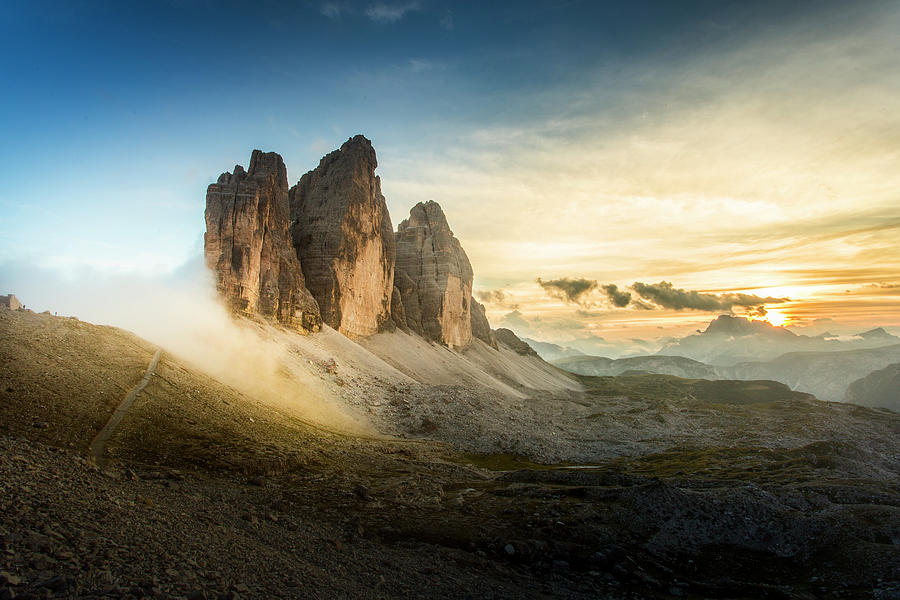 Sunset in the Dolomites #1 Photograph by Toma Bonciu