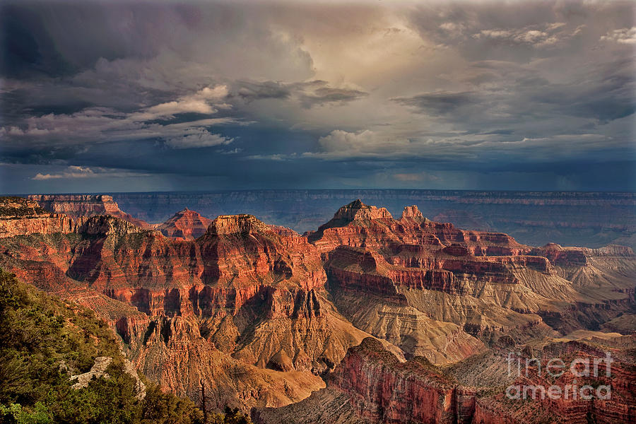 Sunset North Rim Grand Canyon National Park Arizona #1 Photograph by Dave Welling