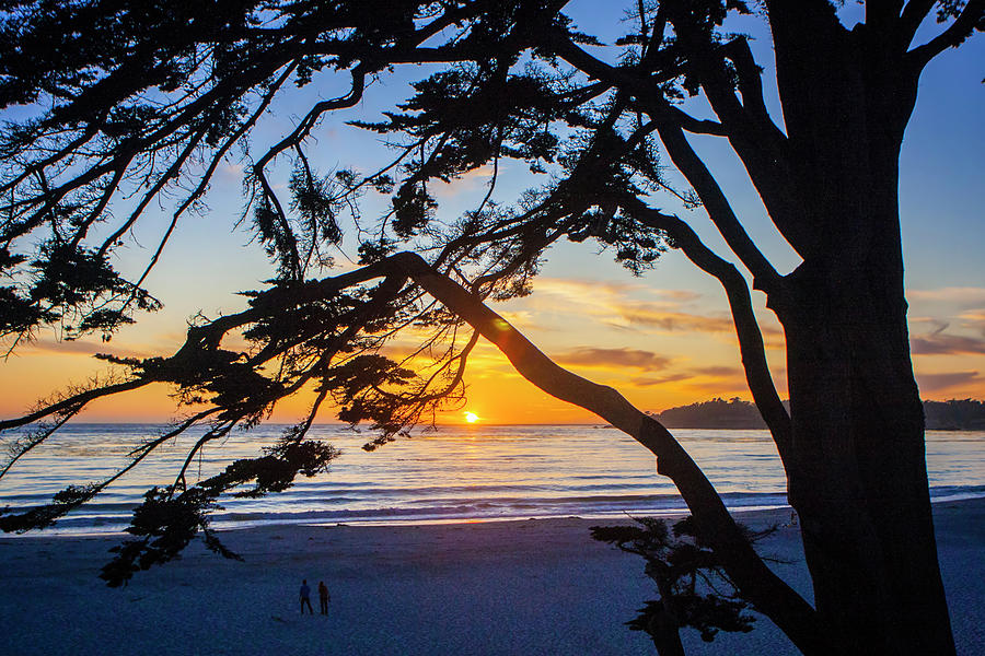 Sunset on Carmel Beach #1 Photograph by Alan Hausenflock
