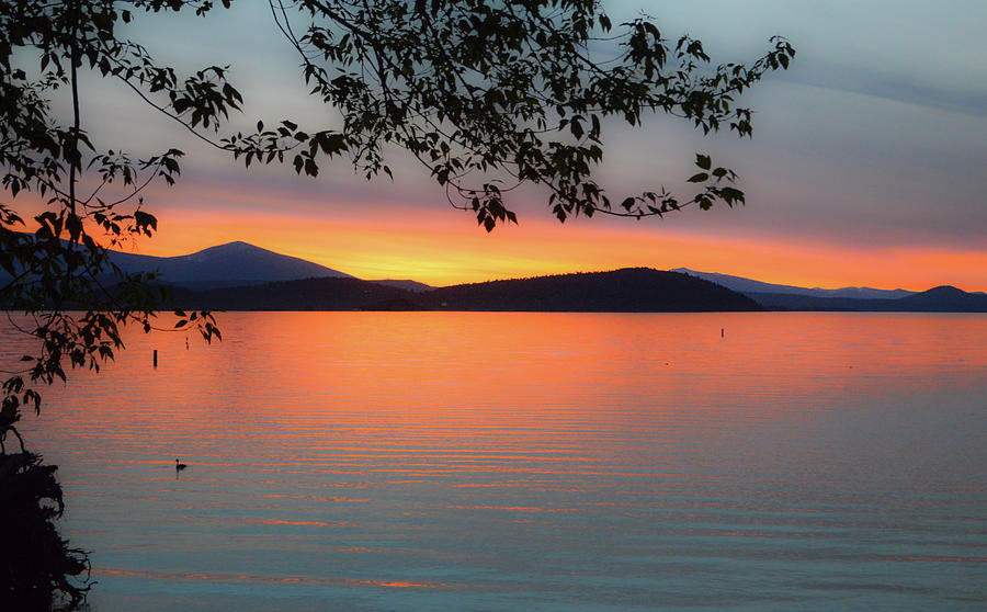 Sunset on Klamath Lake #1 Photograph by Brian Orion
