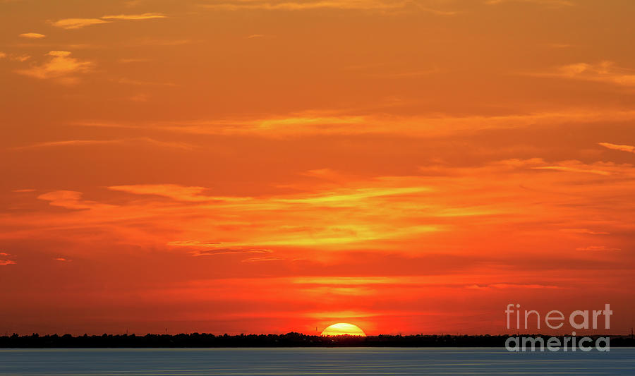 Sunset on Lake Hefenr #2 #1 Photograph by Richard Smith