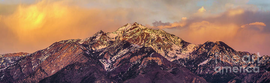 Sunset on the Wasatch #2 Photograph by Spencer Baugh