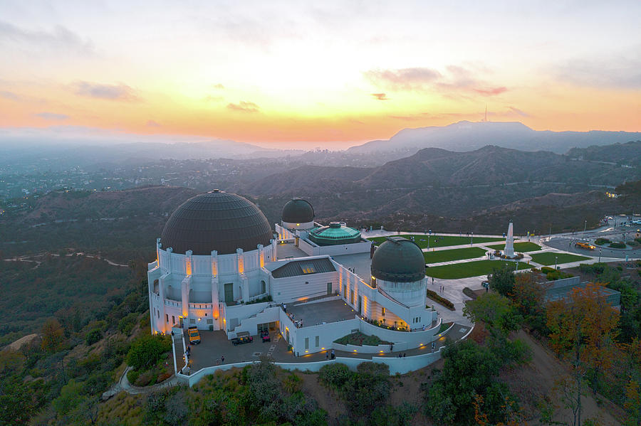 Sunset Over Griffith Observatory Photograph
