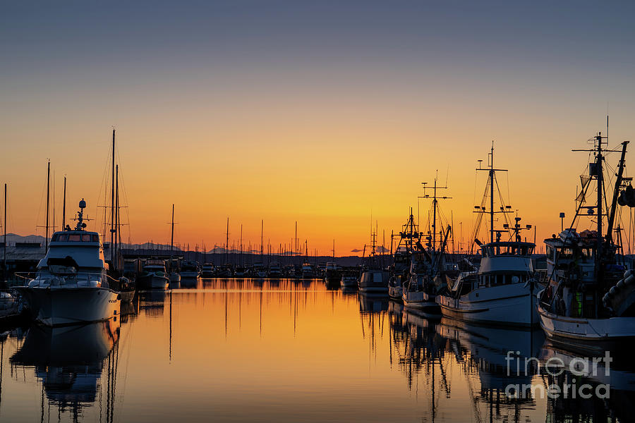 Sunset Over Port Gardner Photograph