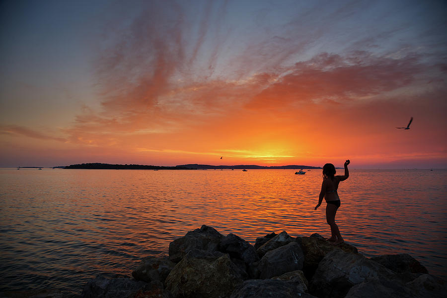 Sunset over the Brijuni Islands #1 Photograph by Ian Middleton