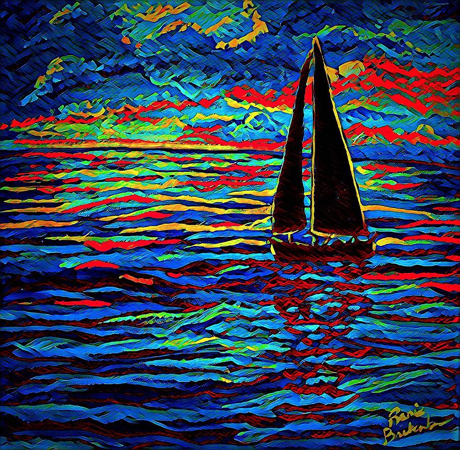 Sunset Sail Painting
