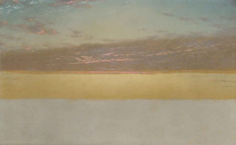 John Frederick Kensett Painting - Sunset Sky  #1 by John Frederick Kensett