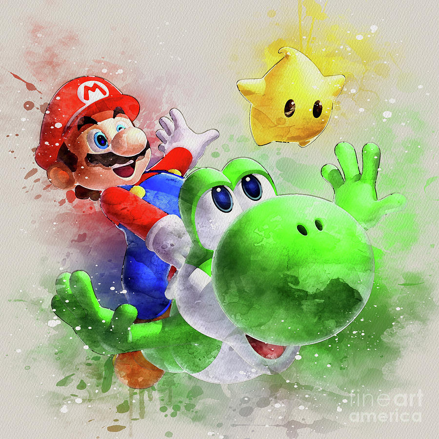 Super Mario Luigi Painting by Kun Funny - Fine Art America