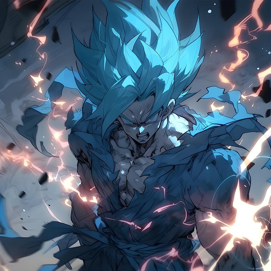 Super Saiyan Blue Goku #1 Digital Art by Creationistlife - Pixels