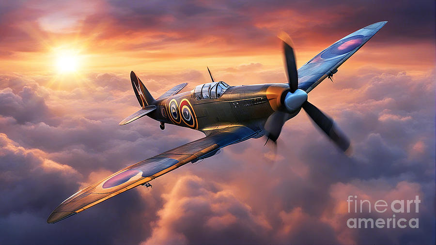 Supermarine Spitfire #1 Digital Art by Ian Mitchell