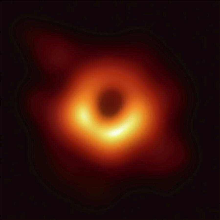 Supermassive Black Hole In The Center Of Messier 87 Photograph By Event Horizon Telescope Fine