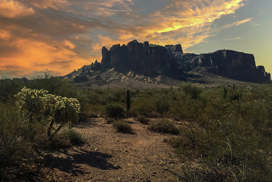 Superstition Mountains #1 Photograph by Jim Painter