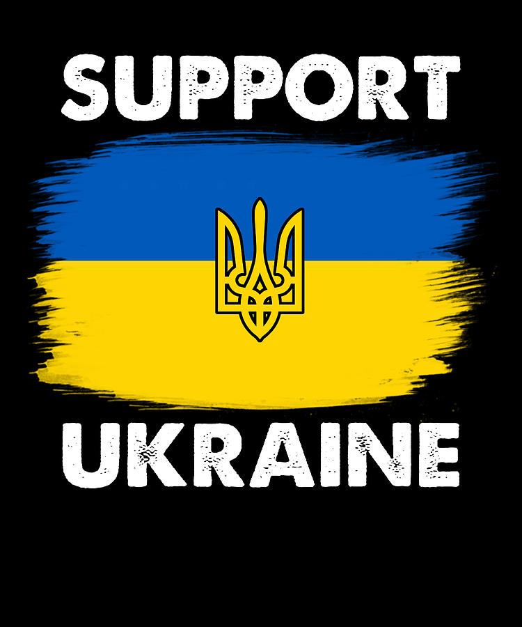 Support Ukraine I Stand with Ukraine Flag Digital Art by Yassine - Fine ...