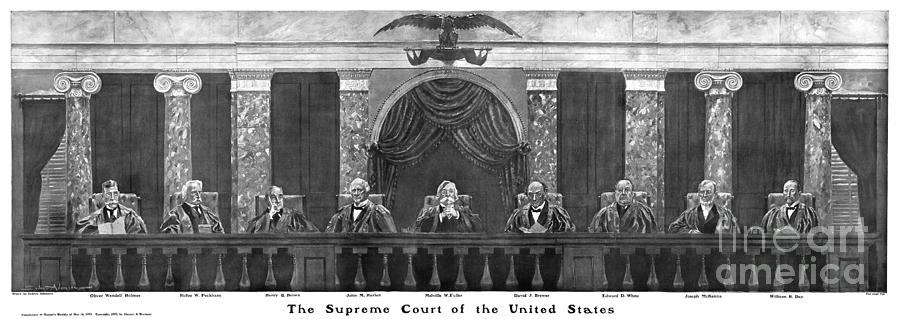 Supreme Court, 1903 #1 Drawing by Sydney Adamson