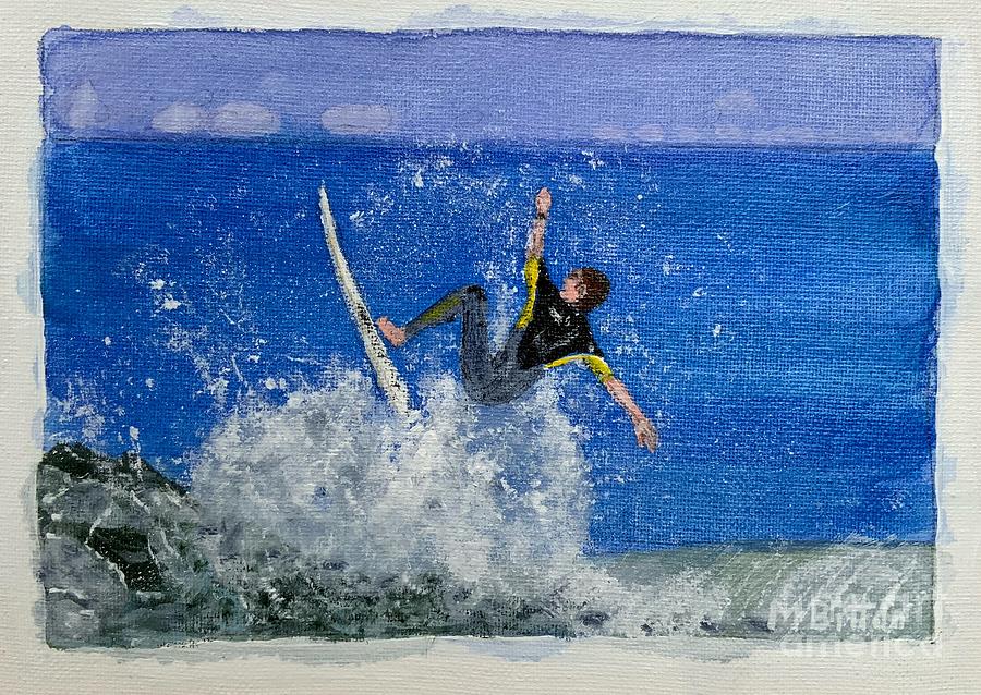 Surfing Malibu  #1 Photograph by Marc Bittan