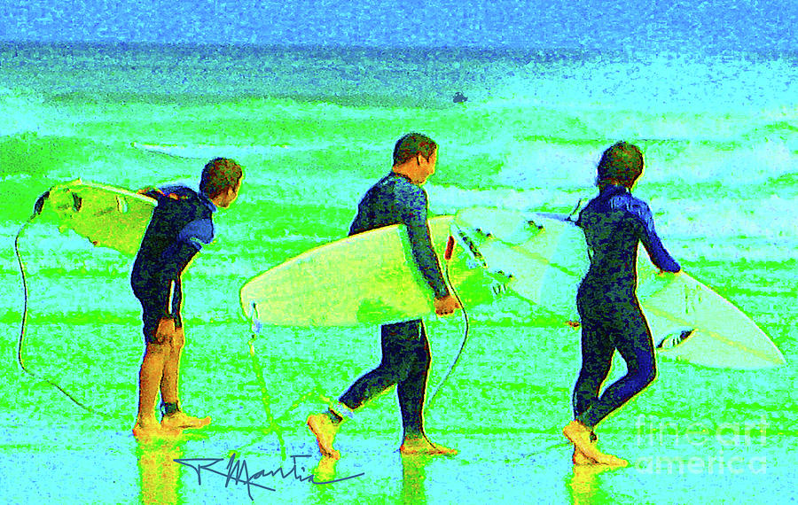 Surfs Up  #1 Digital Art by Art Mantia