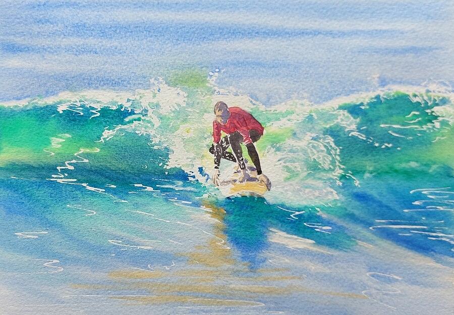 Surfs Up #1 Painting by Sandie Croft