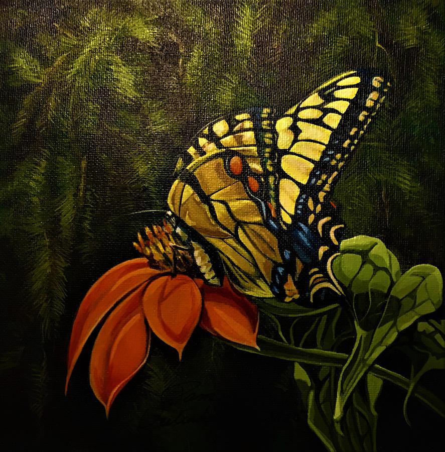 Swallowtail Painting by Pam Veitenheimer