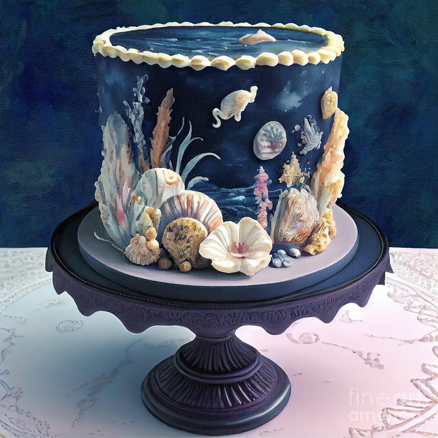 Fancy Cake Painting - Sweetness and Light V #1 by Mindy Sommers