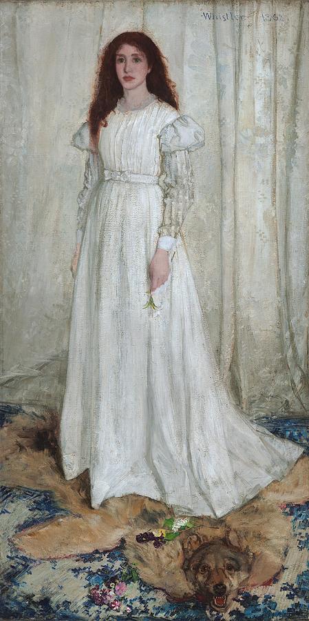 James Mcneill Whistler Painting - Symphony in White, No 1 The White Girl #2 by James McNeill Whistler