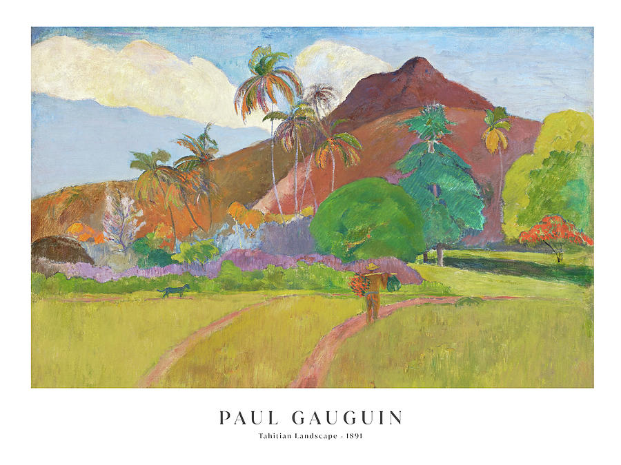 Paul Gauguin Painting - Tahitian Landscape #1 by Murellos Design