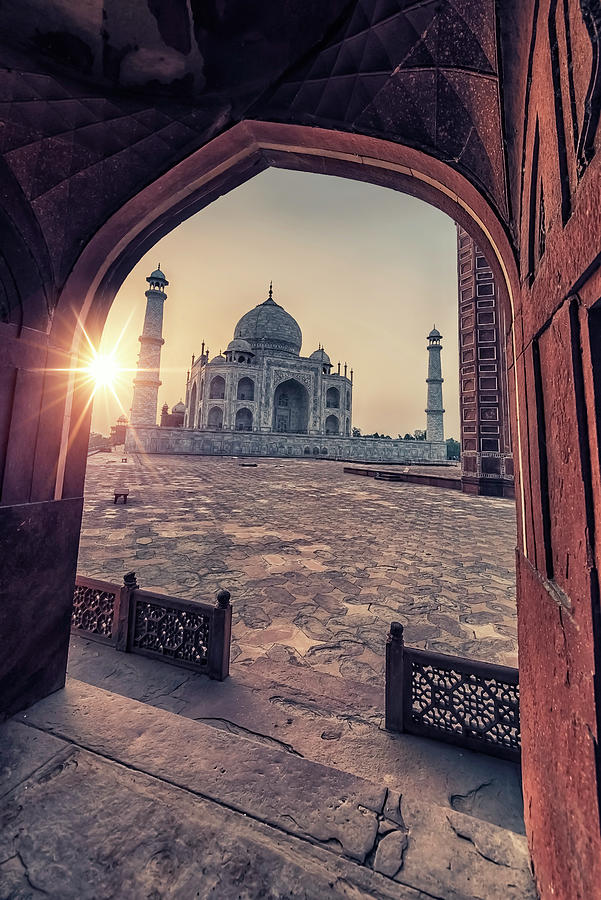 Architecture Photograph - Taj Mahal Morning #1 by Manjik Pictures