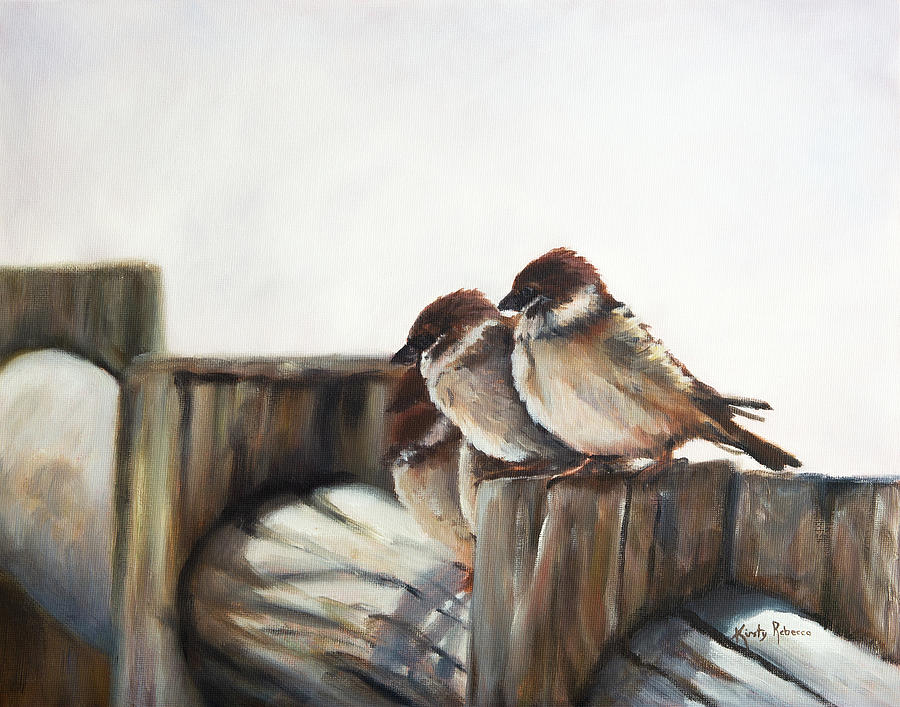 Taking a Break Painting by Kirsty Rebecca