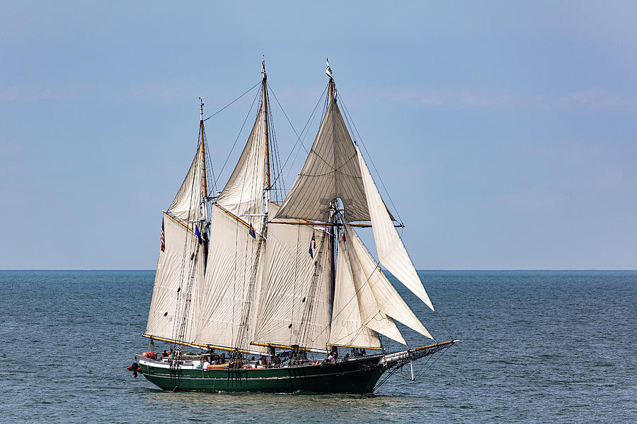 Boat Photograph - The Tall Ship Denis Sullivan by Dale Kincaid