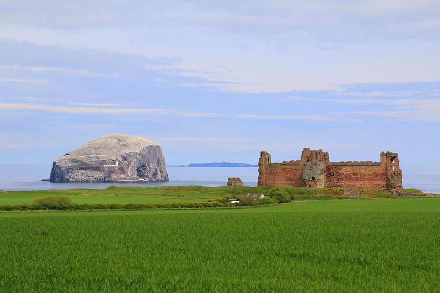 Tantallon Castle and Bass Rock, East Lothian, Scotland #1 Photograph by Frans Sellies