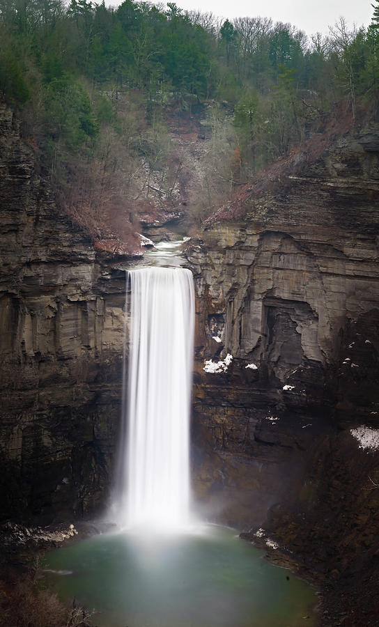 Waterfall Photograph - Taughannock Falls #1 by Angie Mossburg