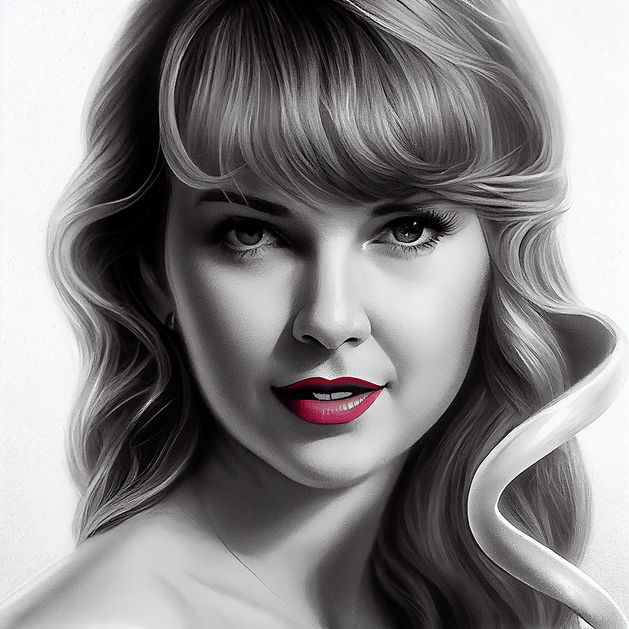 Taylor Swift Art Digital Art by Tim Hill - Pixels