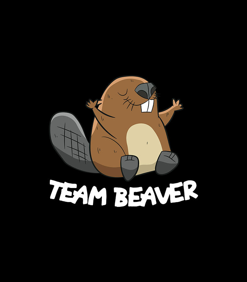 Team Beaver Funny Beaver Digital Art by Quynh Vo