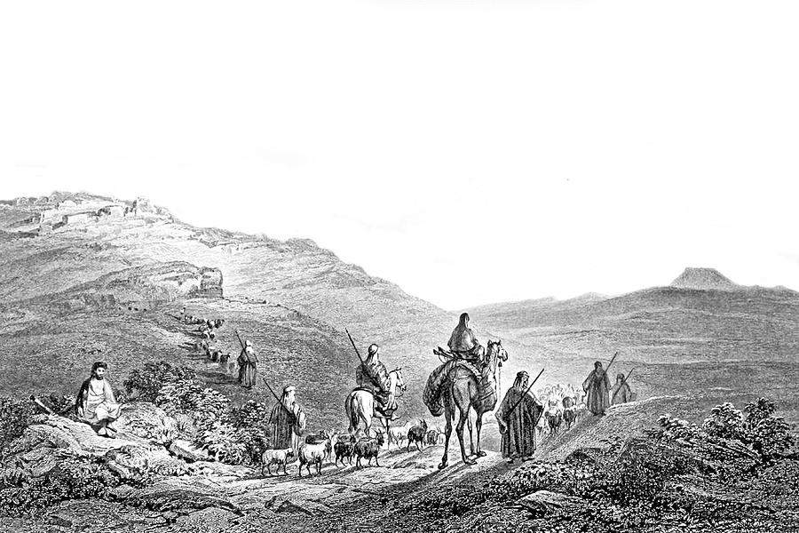 Tekoa and Herodion in 1847 #1 Photograph by Munir Alawi