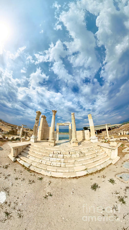 temple A of Laodicea in Turkey #1 Digital Art by Benny Marty