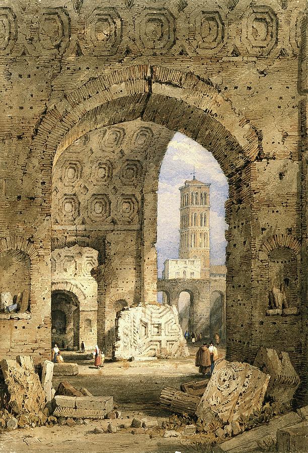Temple of Peace, Roman Forum #2 Painting by Lagra Art