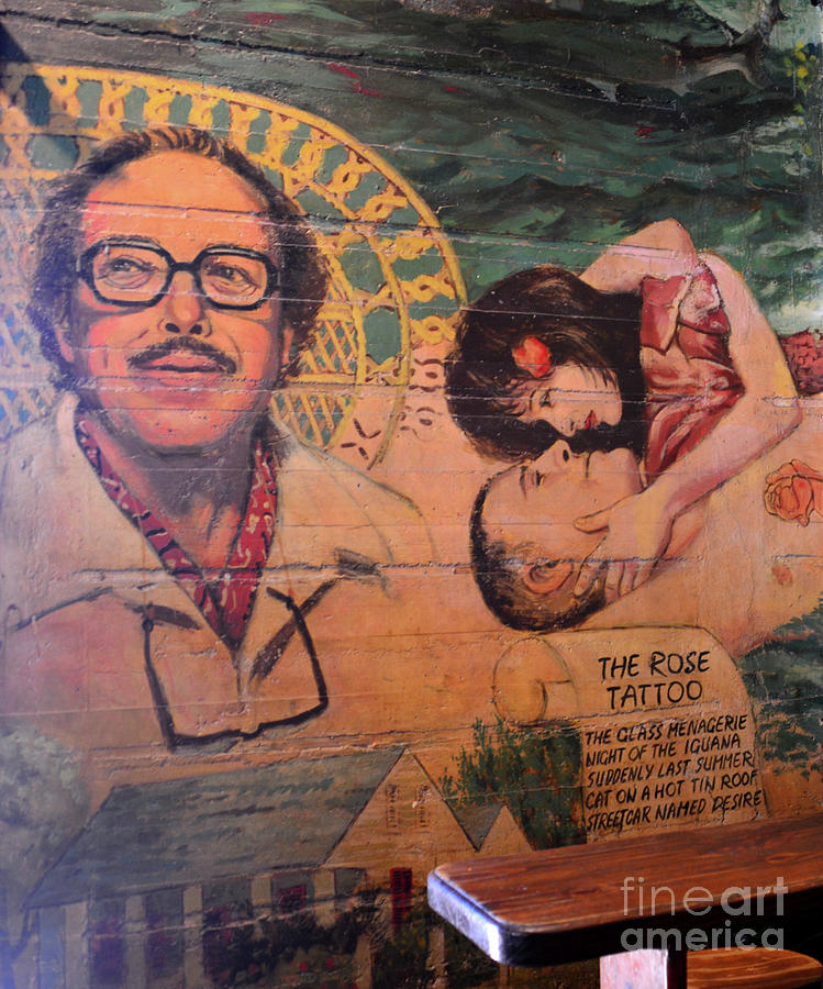 Tennessee Williams mural Key West #1 Photograph by David Lee Thompson
