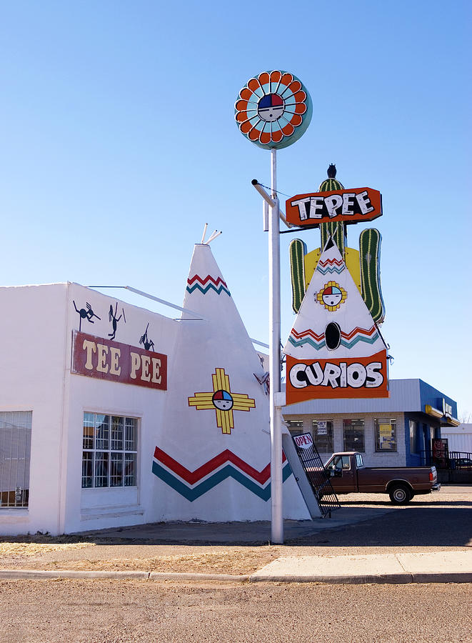 Tepee Curios Shop on Route 66 at Tucumcari NM #1 Photograph by Bob Pardue