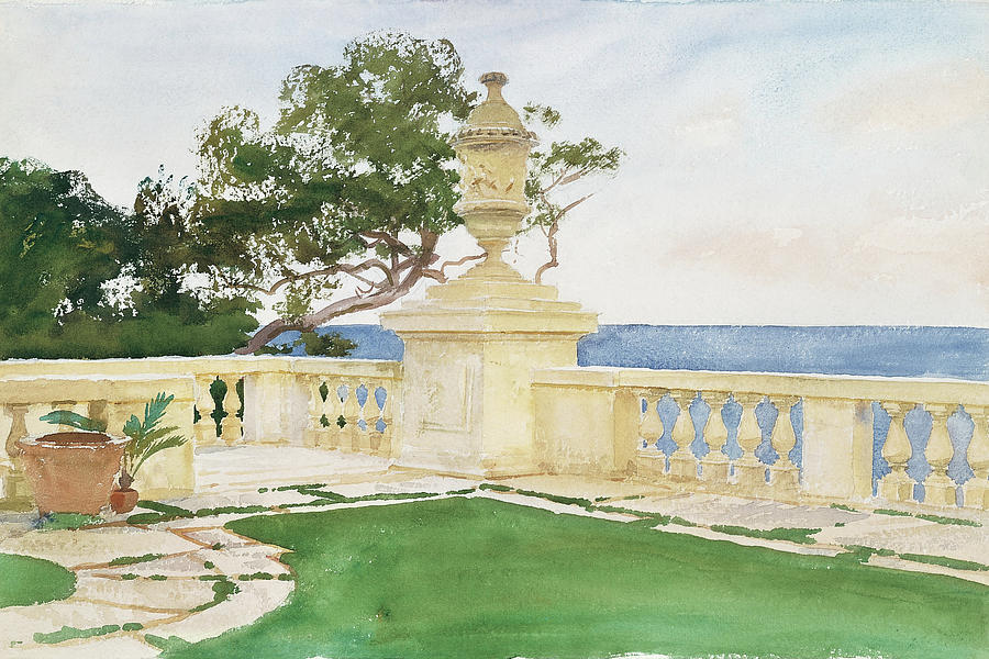 John Singer Sargent Painting - Terrace, Vizcaya #1 by John Singer Sargent
